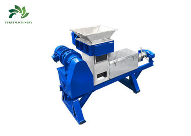 ประเทศจีน เครื่องรีดสกรู Blue Dewatering สำหรับการรีไซเคิลเศษอาหาร 12r / min ผู้ผลิต